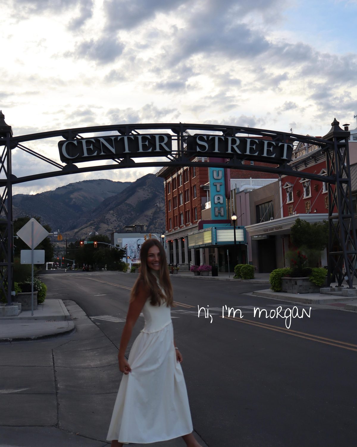Morgan in downtown Logan